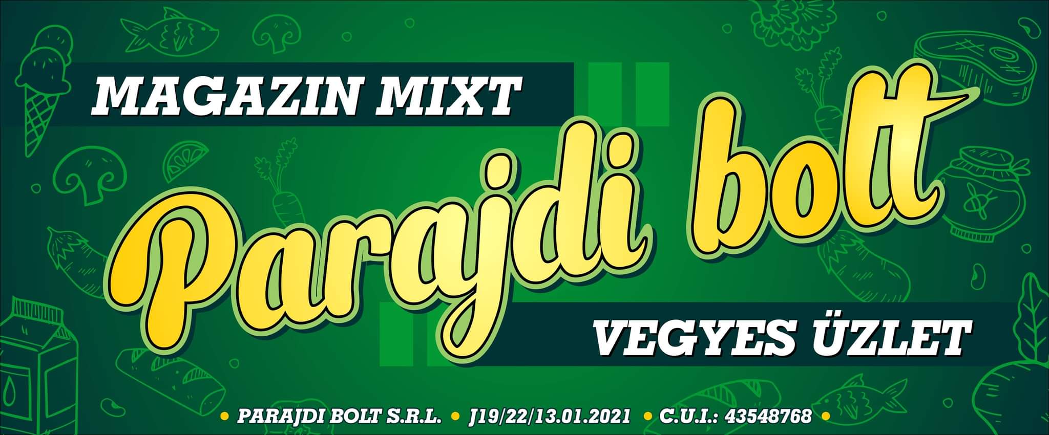 Szirtisas - Parajdi Bolt - Szponzor